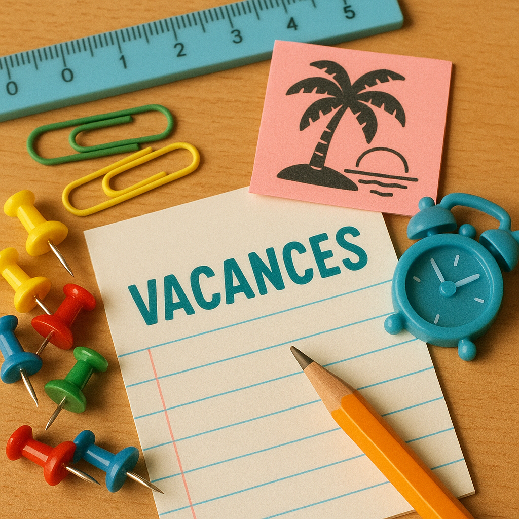 vacances papeterie
